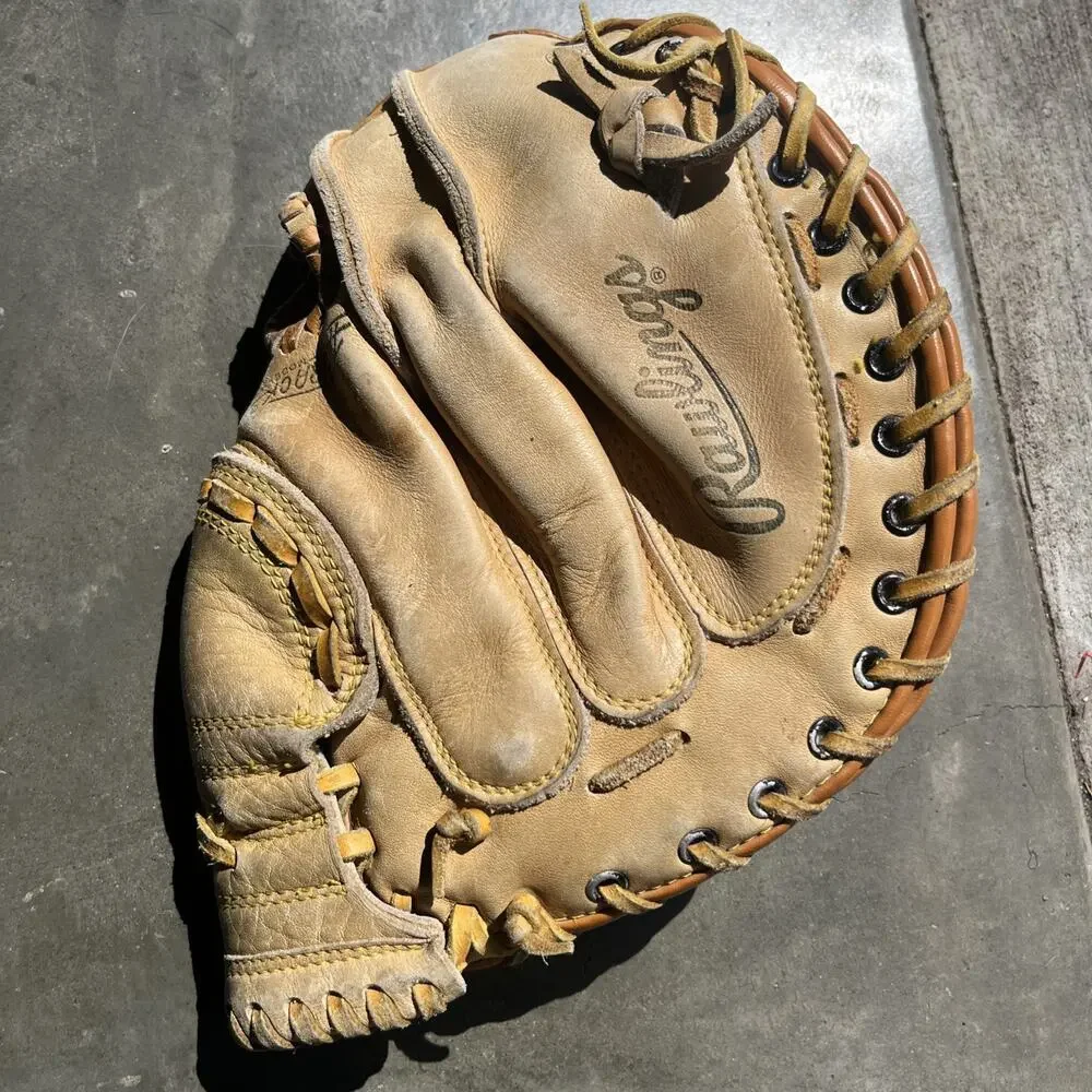 Rawlings RCM30 Catchers Mitt Baseball Glove Tan Leather RHT 33